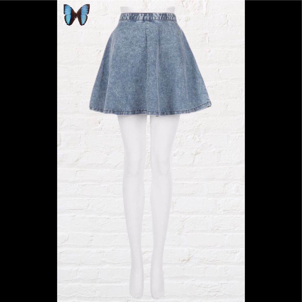 🔥 TOPSHOP 🔥 Acid Washed Swing Skirt